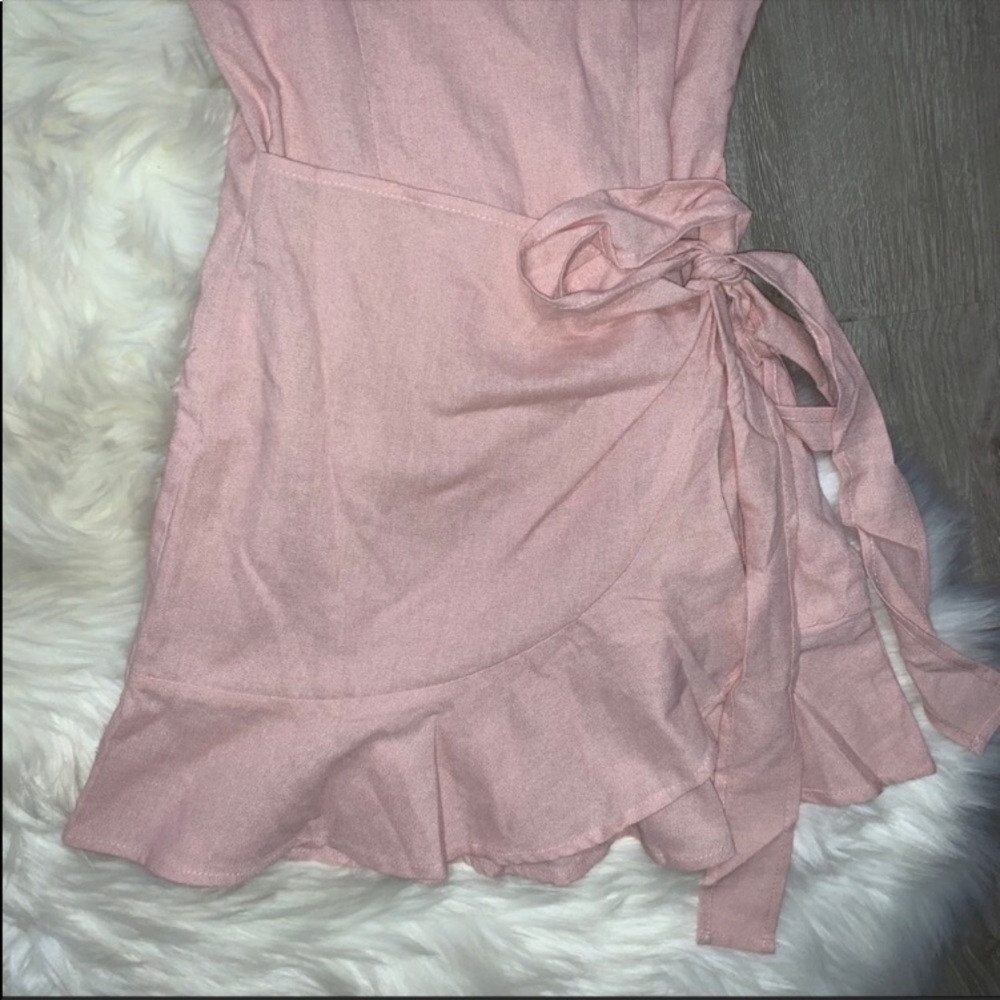 Princess Polly Cottage Hill Mini Dress Blush 4,8 - Picture 7 of 9